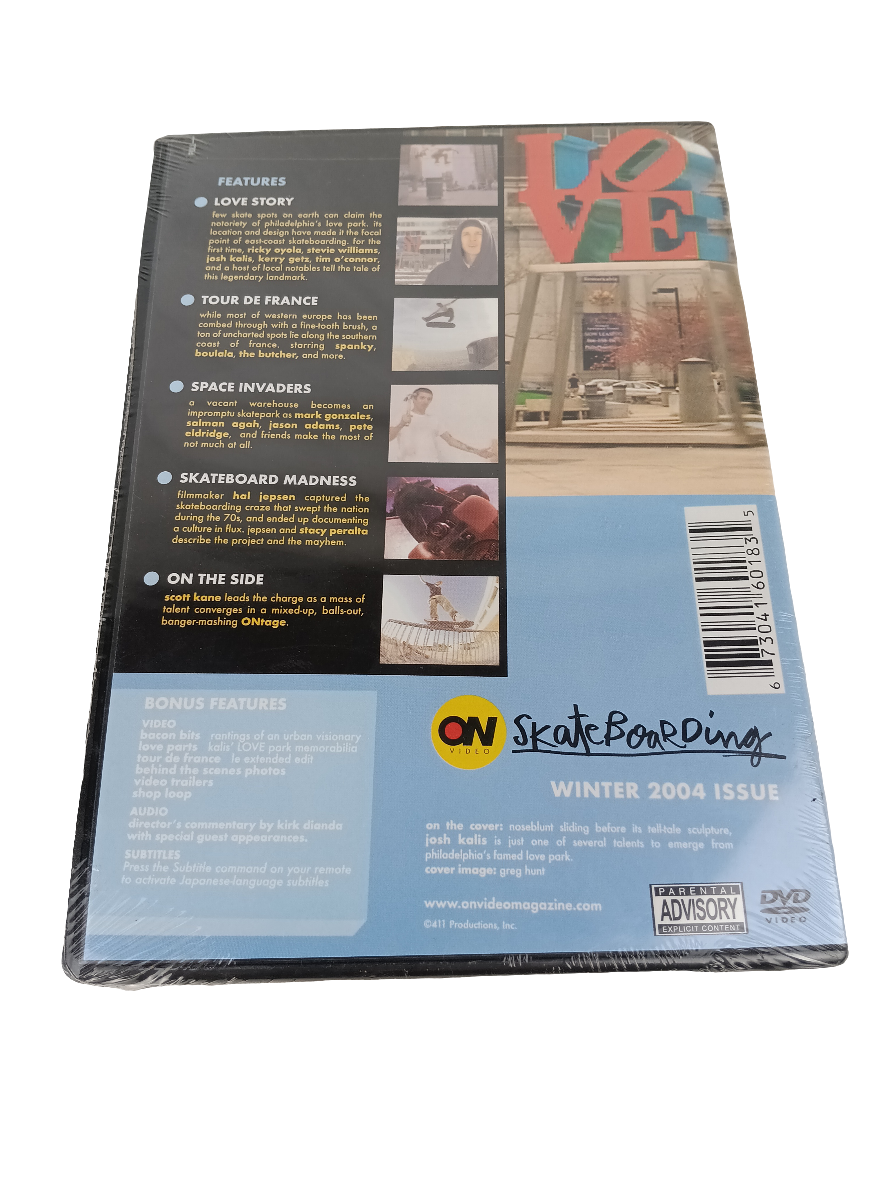 On Skateboarding Love Story Love Park Winter 2004 Edition Sealed DVD Video