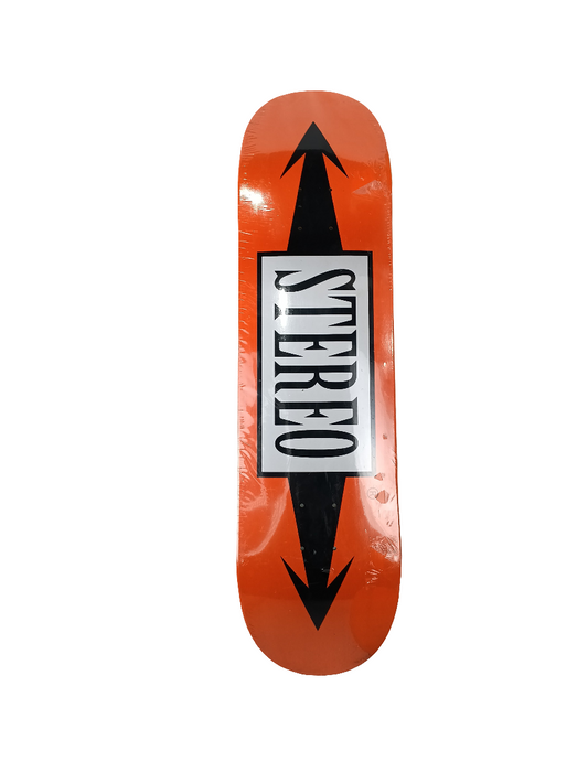Stereo Sounds Arrows Orange Black White Size 8.300" Vintage NOS Deck