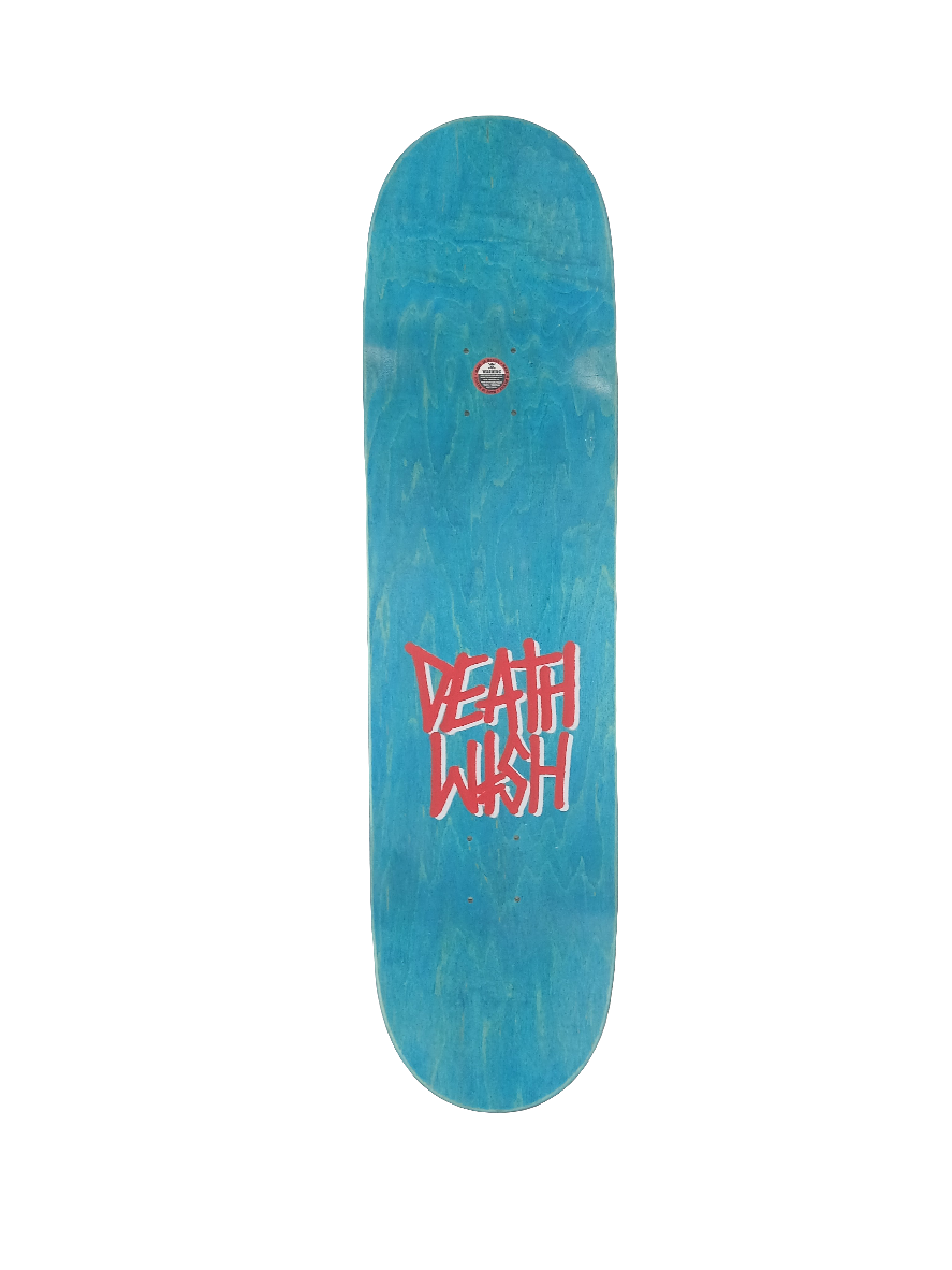 Deathwish Team Spray Green Purple Black Size 8.750" Vintage NOS Deck