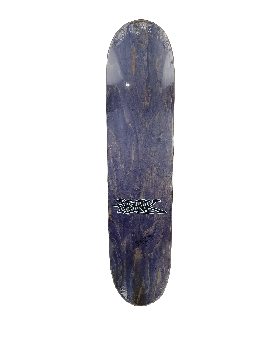 Think Danny Fuenzalida Green Brown White 7.4" Vintage NOS Deck