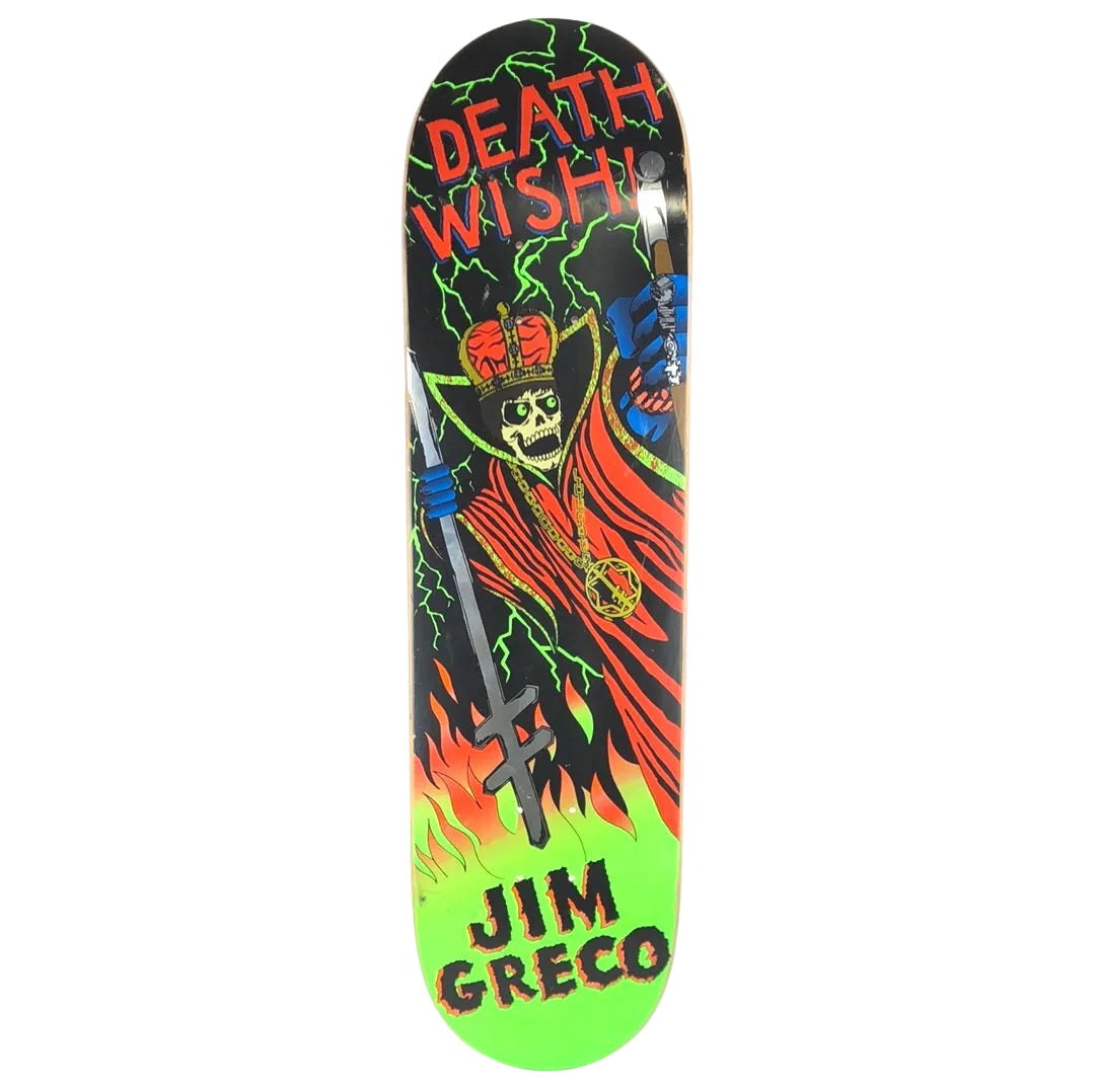 Deathwish Jim Greco King Skeleton Multi Size 8.5" Vintage NOS Deck 2010 (Mint NOS)