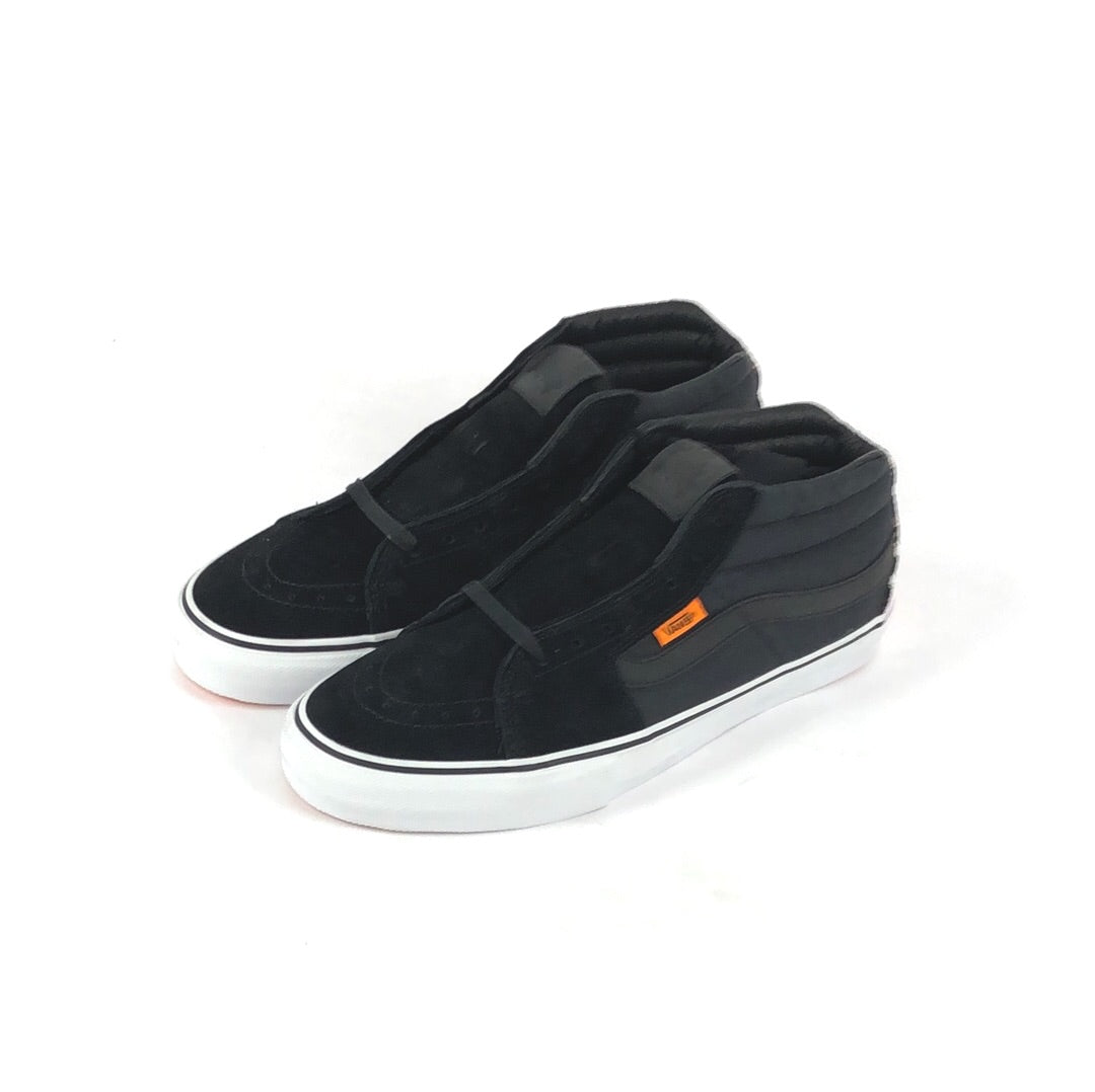 Vans Sk8 Mid Pro (Flaschen) Black/True White Mens Shoes Size 9.5