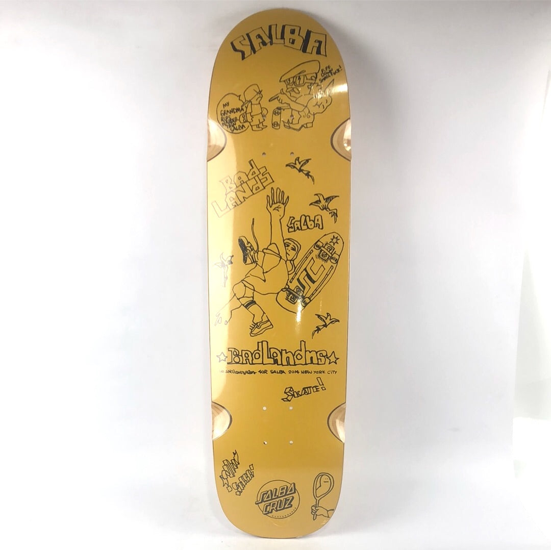 Santa Cruz Salba X Gonz BadLands Salba Cruz Orange 8.75'' Skateboard Deck