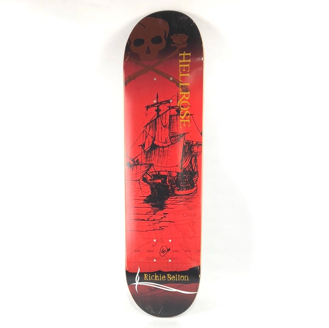 Hellrose Richie Belton Pirate Red/Black 8.25'' Skateboard Deck 2005