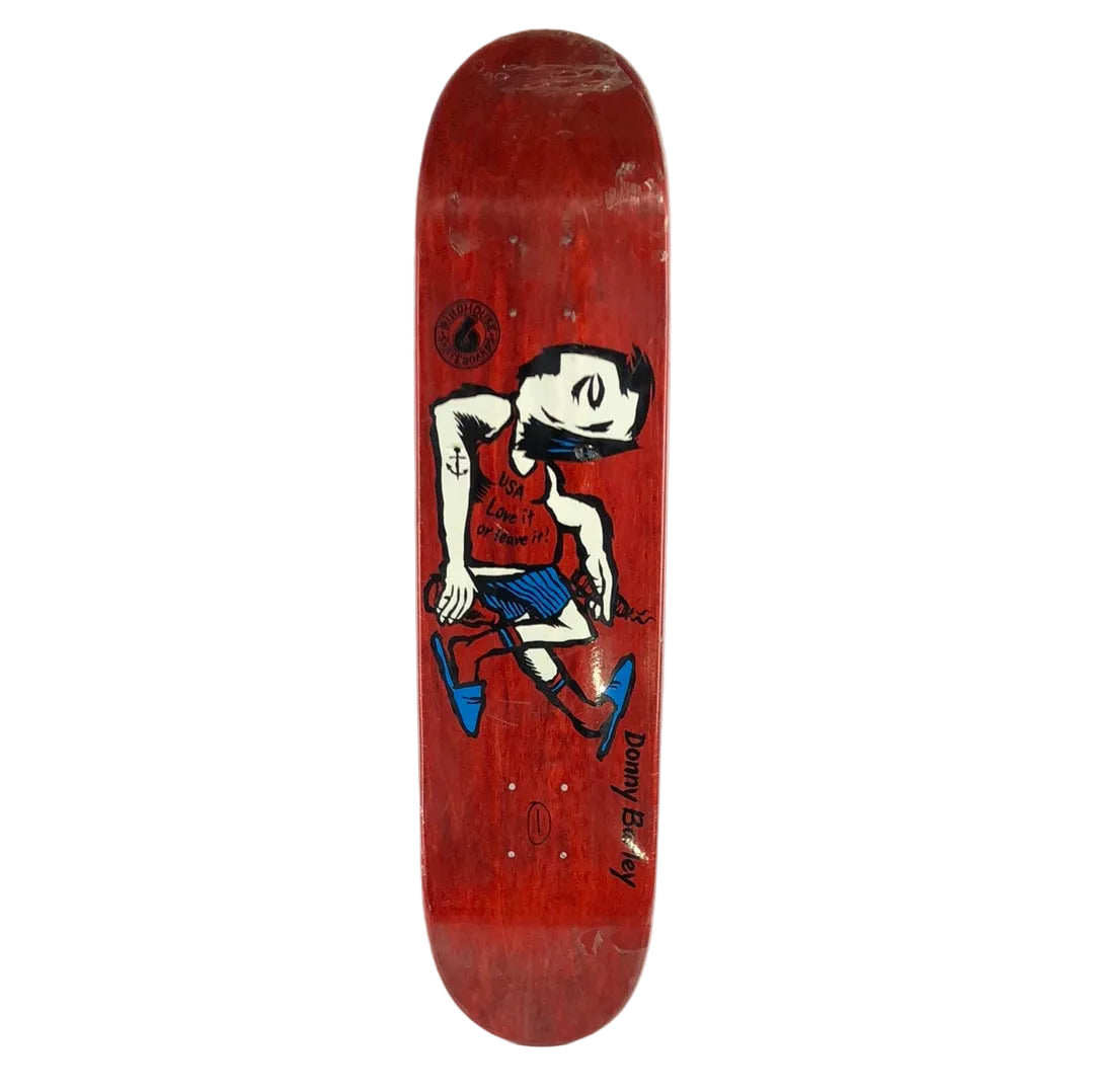 Birdhouse Donny Barley 2003 USA Red 7.5'' Art By Neil Blender Vintage NOS Skateboard Deck