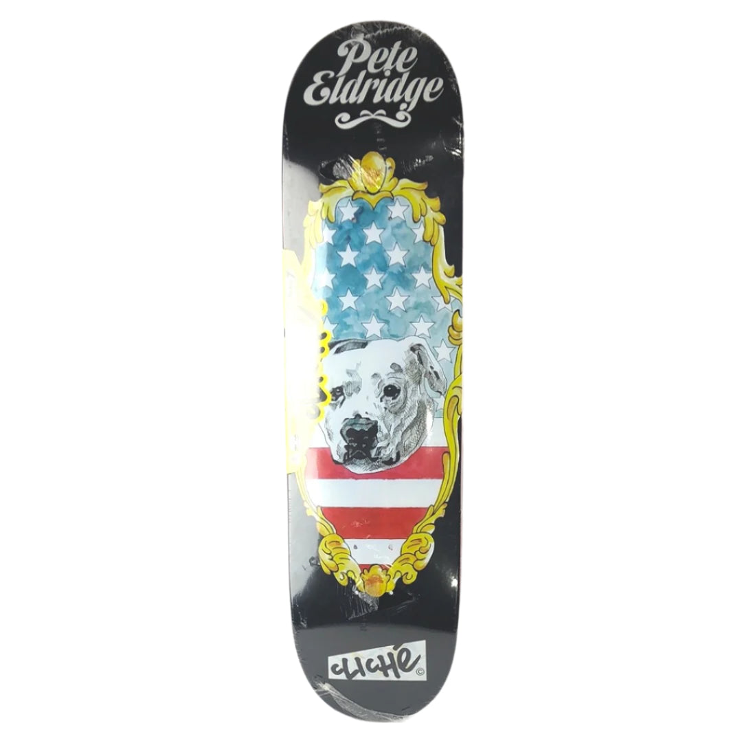 Cliché Pete Eldridge US Dog Multi Size 8.125" Vintage NOS Deck