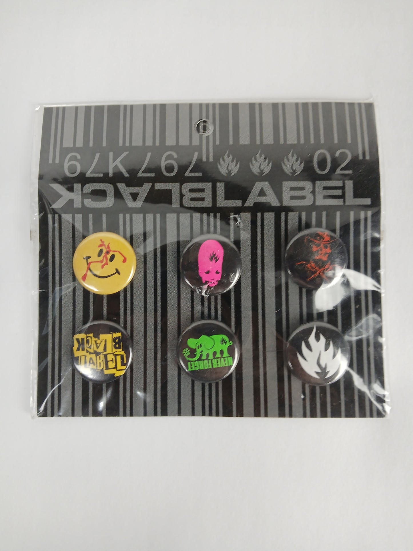 Black Label Skateboards Vintage Pins Pack of 6