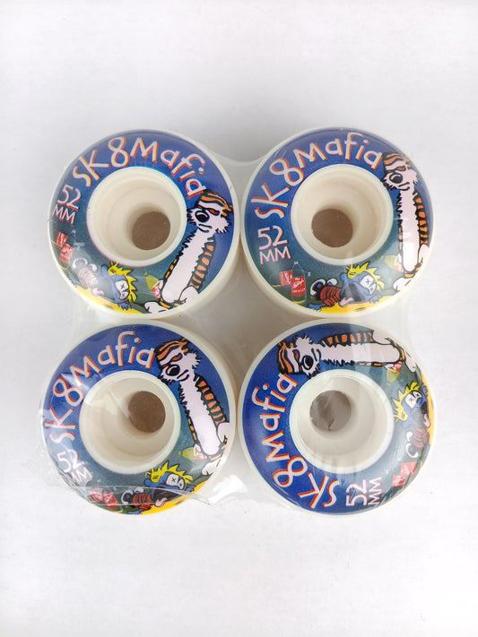 Sk8Mafia Calvin & Hobbes Multicolor Size 52MM Vintage NOS Wheels