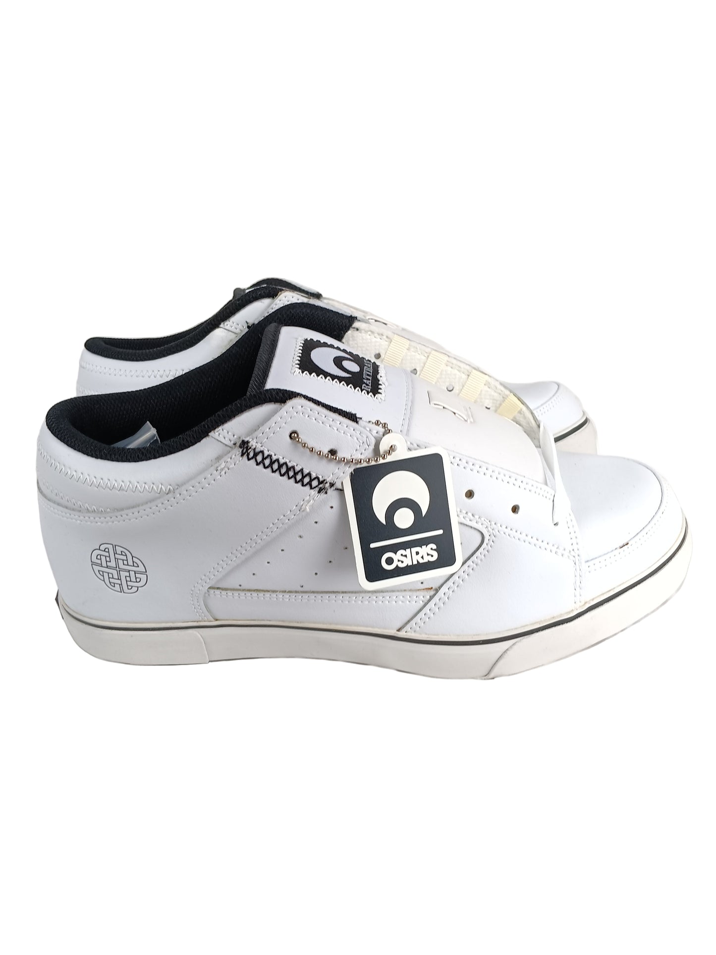 Osiris John Rattray Scot Mid White Leather Black Gum US Mens Size 10.5 Shoes