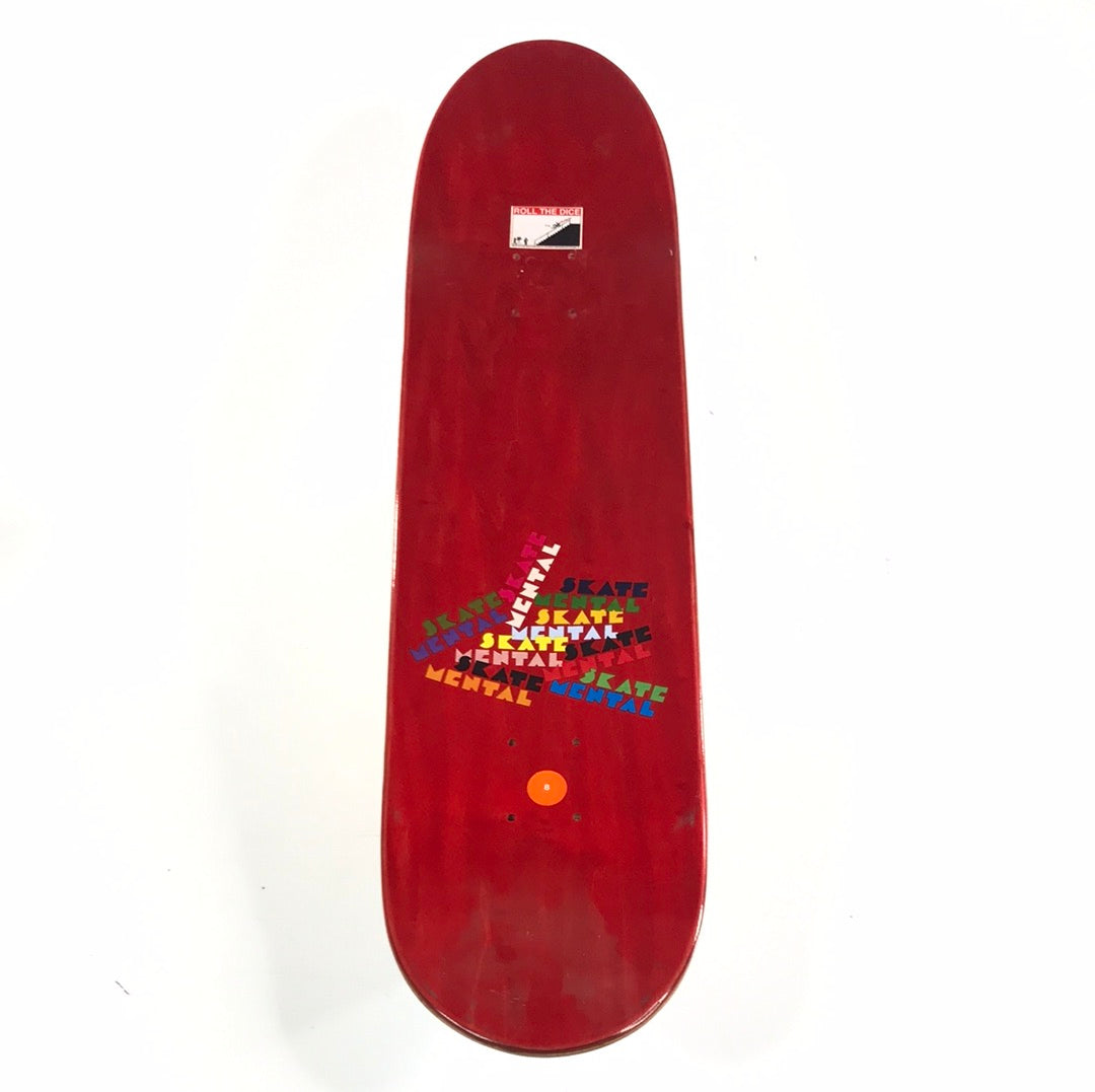 Skate Mental Shane Oneill Wolf Man Stop Motion Baby Blue 8.0 Skateboard Deck
