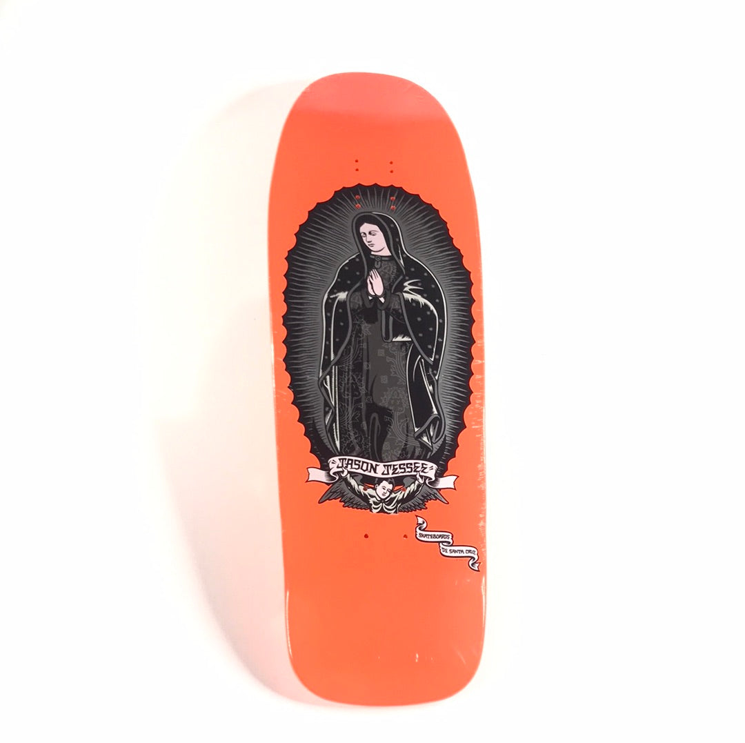 Santa Cruz Jason Jessee Lady Guadalupe Orange 9.8 Re-issue Skateboard Deck