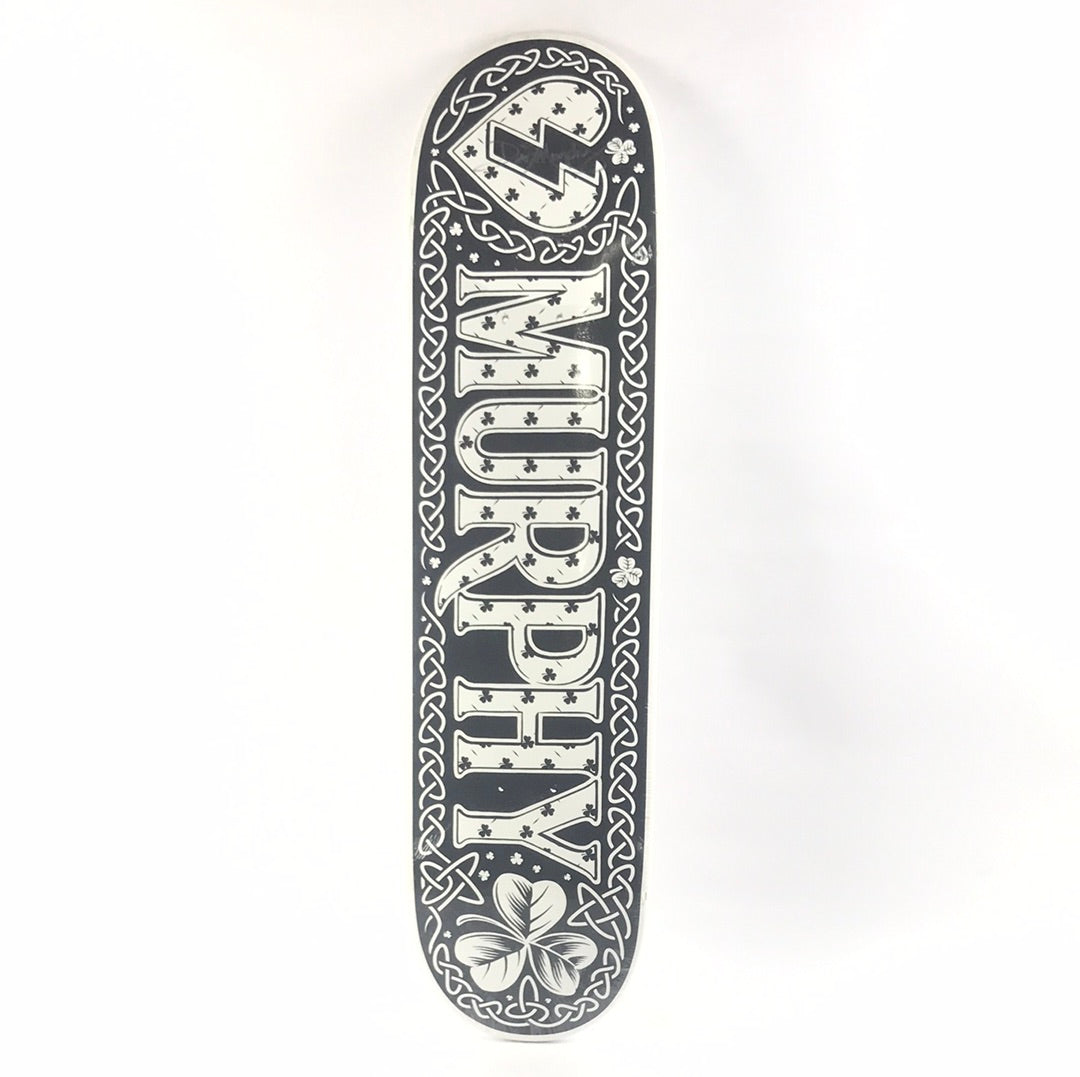 Mystery Dan Murphy Signed Celtic Black/White 8" Skateboard Deck
