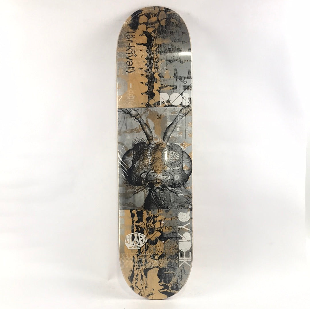 Alien Workshop Rob Dyrdek (ar-k1ve) Series 2013 Woodgrain/Black/Grey 8" Skateboard Deck
