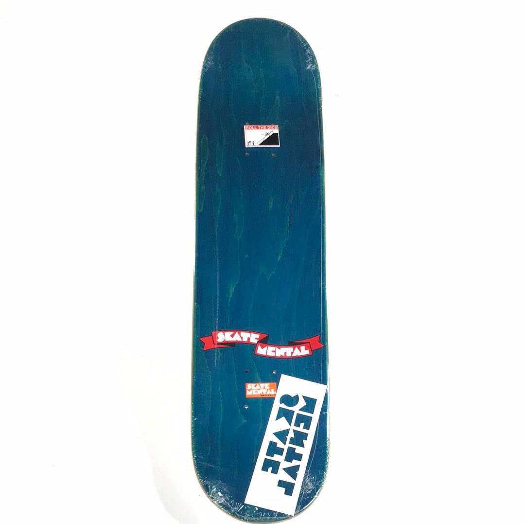 Skate Mental Dan Plunkett Blakout White 8 Skateboard Deck