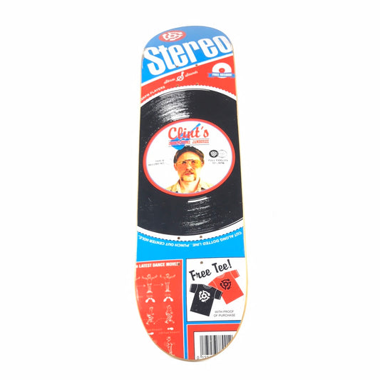 Stereo Clint Record Player Multi 8.0 Skateboard Deck