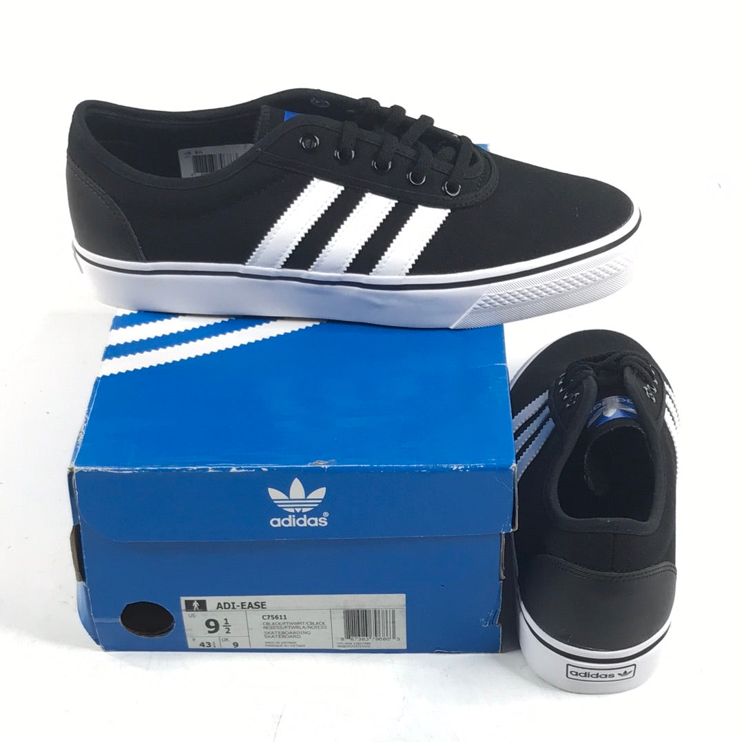 Adidas Skate Adi Ease CBLACK FTWWHT CBLACK C75611 U.S. Mens Size 9.5