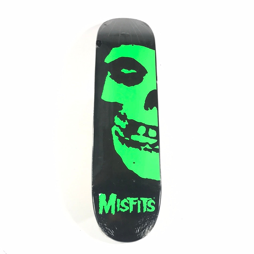 Misfits Black/Green 7.5 Skateboard Deck