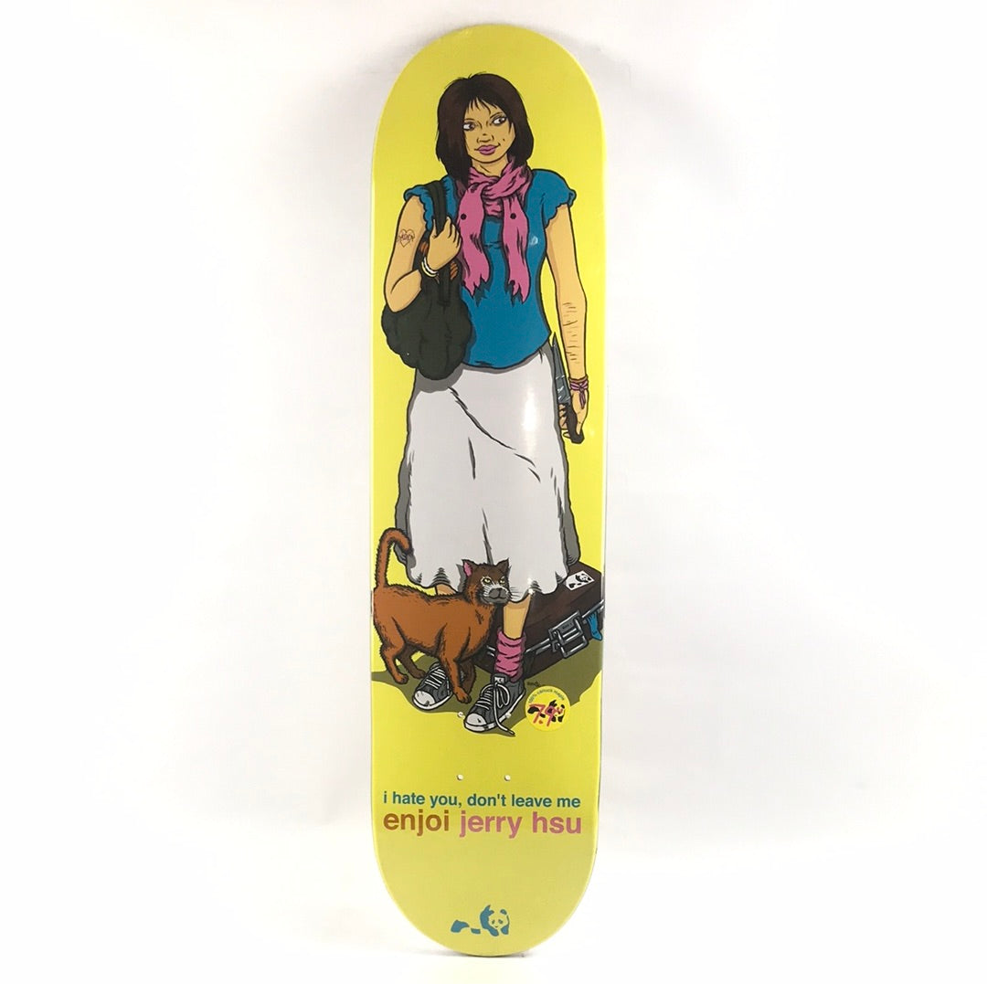 Enjoi Jerry Hsu Girlfriends Yellow 7.9" Skateboard Deck