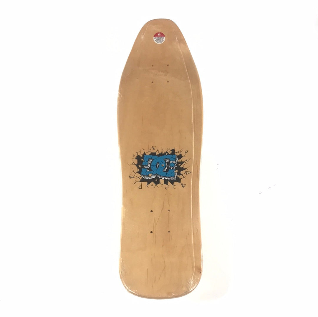 DC Ryan Smith Skull And Snake Woodgrain Shaped Skateboard Deck