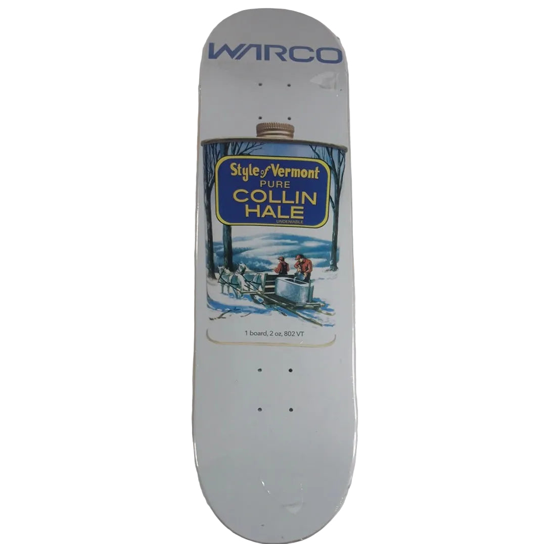 WarCo Collin Hale Maple Syrup White 8.5 Skateboard Deck