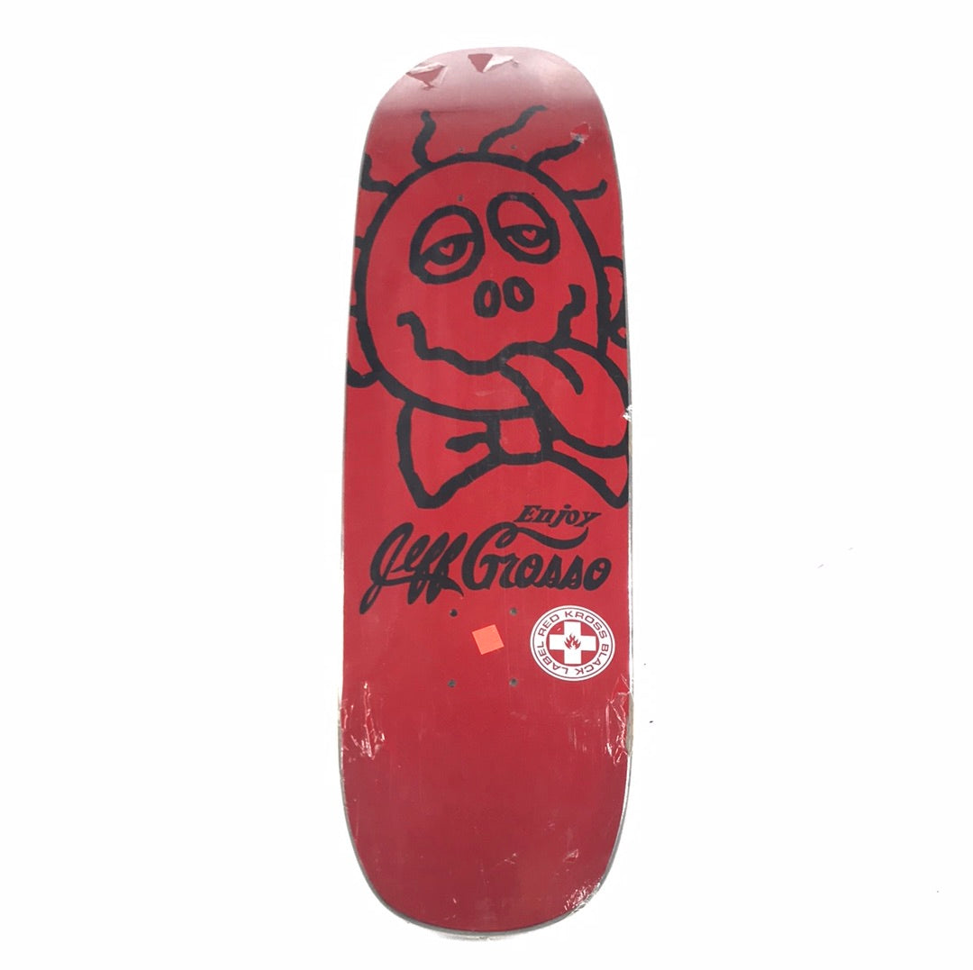 Black Label Jeff Grosso Coca Cola Sun Red 8.5” Skateboard Deck