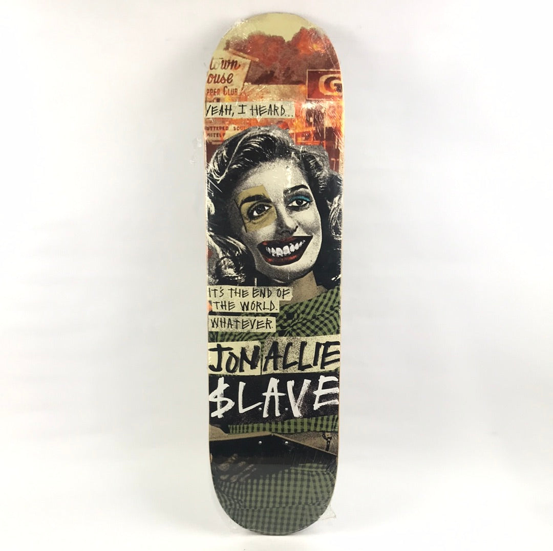 Slave Jon Allie End Of The World Green/Orange 8.125" Skateboard Deck