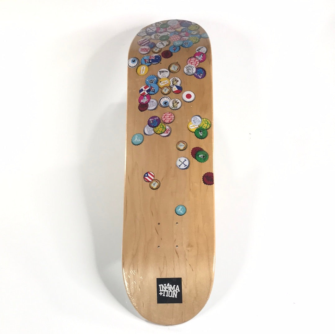 In4Mation Mad Caps Wood Grain 8.25" Skateboard Deck