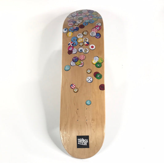 In4Mation Mad Caps Wood Grain 8.25" Skateboard Deck
