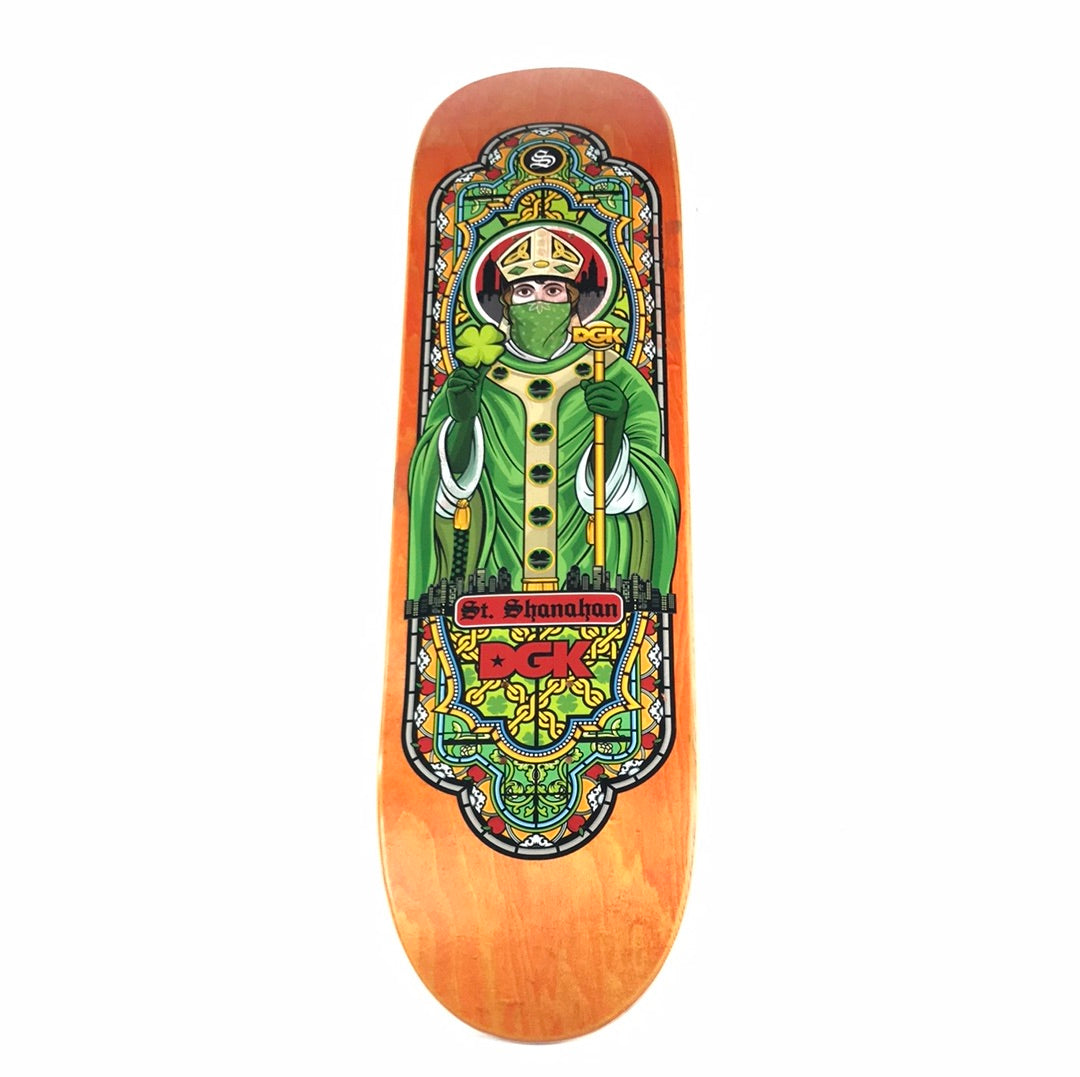 DGK John Shanahan Irish Orange 8.0 Skateboard Deck