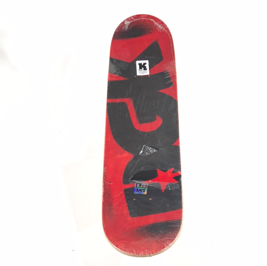 DGK Team Spray Paint Red 8.25 Skateboard deck