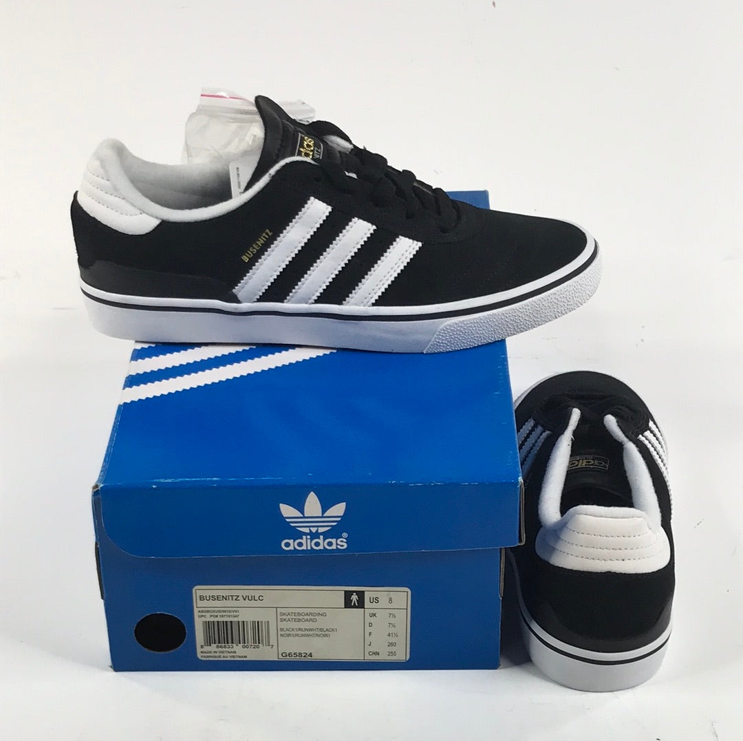 Adidas Skate Busenitz Vulc BLACK1/RUNWHT/BLACK1 G65824 US Mens