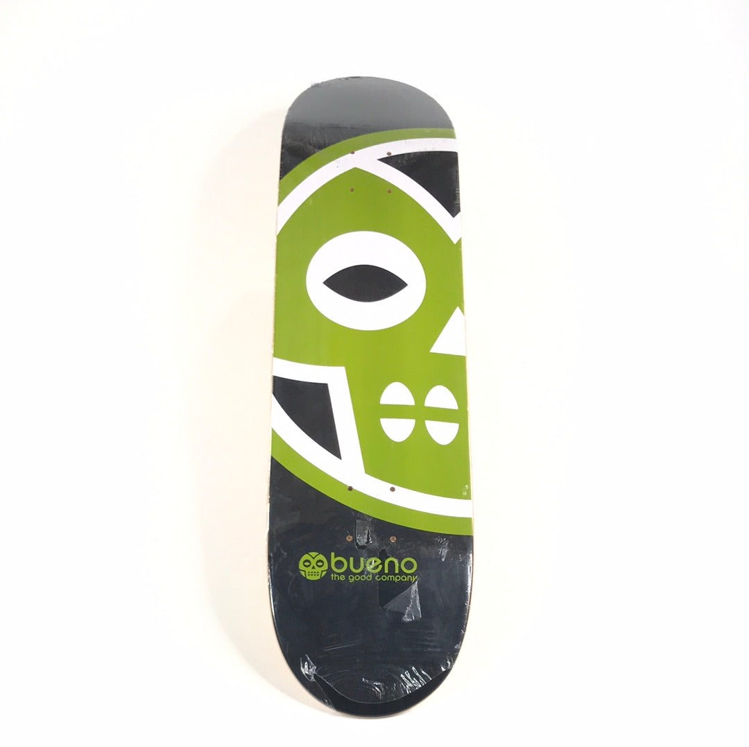 Bueno Team Logo Black/White/Green 7.75" Skateboard Deck