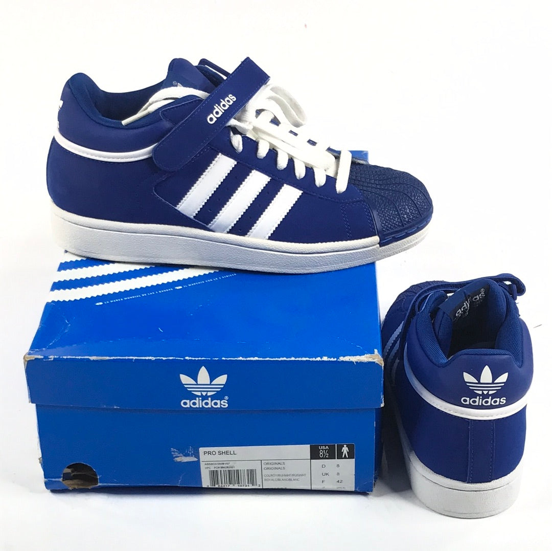 Adidas Pro Shell COLROY/RUNWHT/RUNWHT G07654 US Mens Size