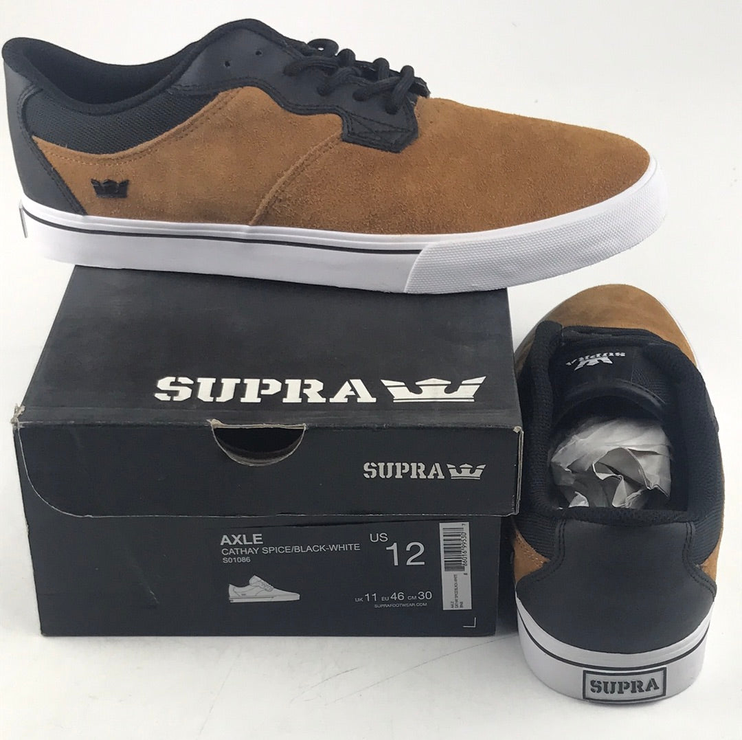 Supra Axle Cathay Spice/Black-White US Mens Size 12