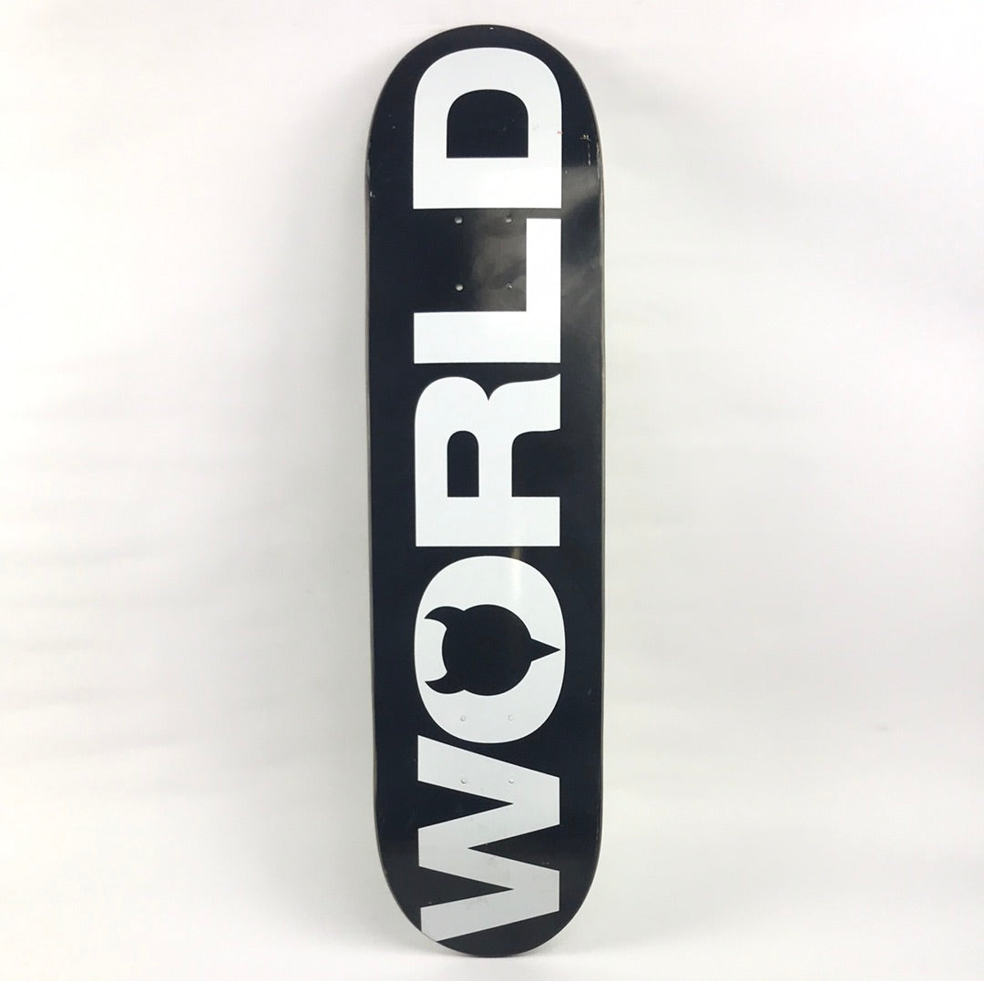 World Industries Team World Black/White 7.9'' Skateboard Deck