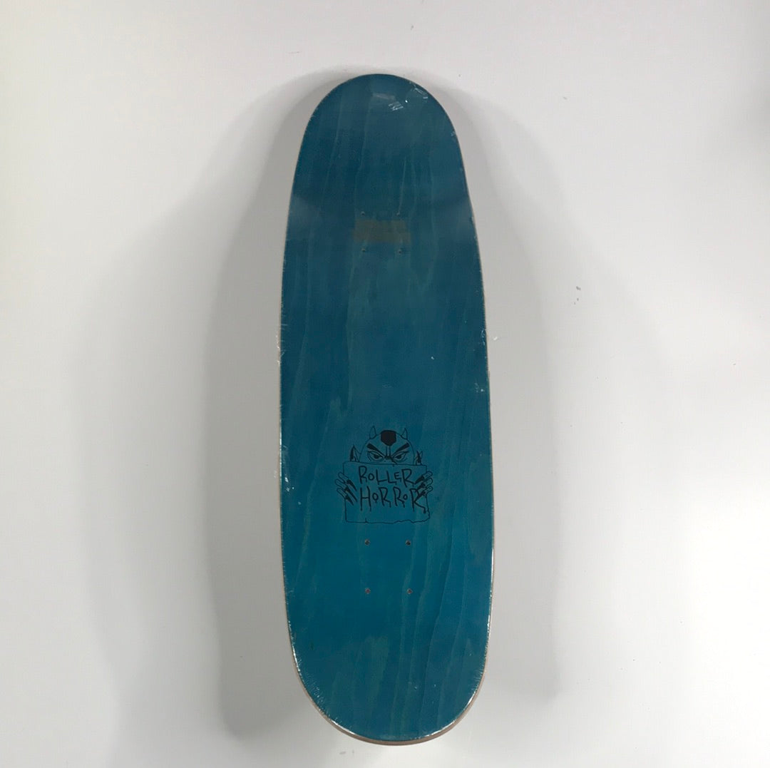 Roller Horror Skate With Your Friends Black/Yellow 9.0 Skateboard Deck