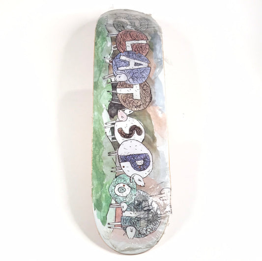 Flat Spot Team Sheep Water Color Multi 8.125" Deck