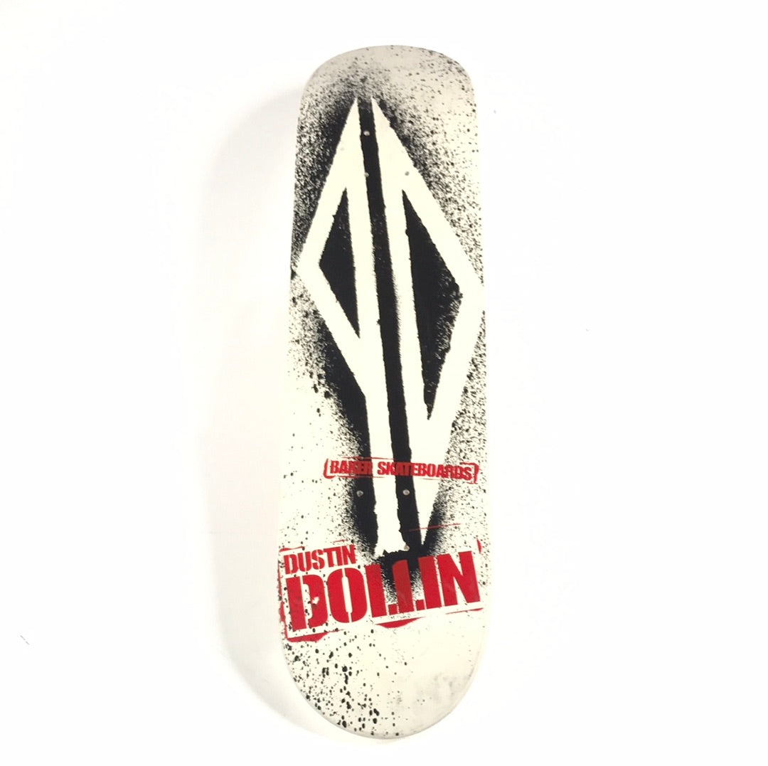 Baker Dustin Dollin Piss Drunx Spray Paint White 7.63” Skateboard Deck