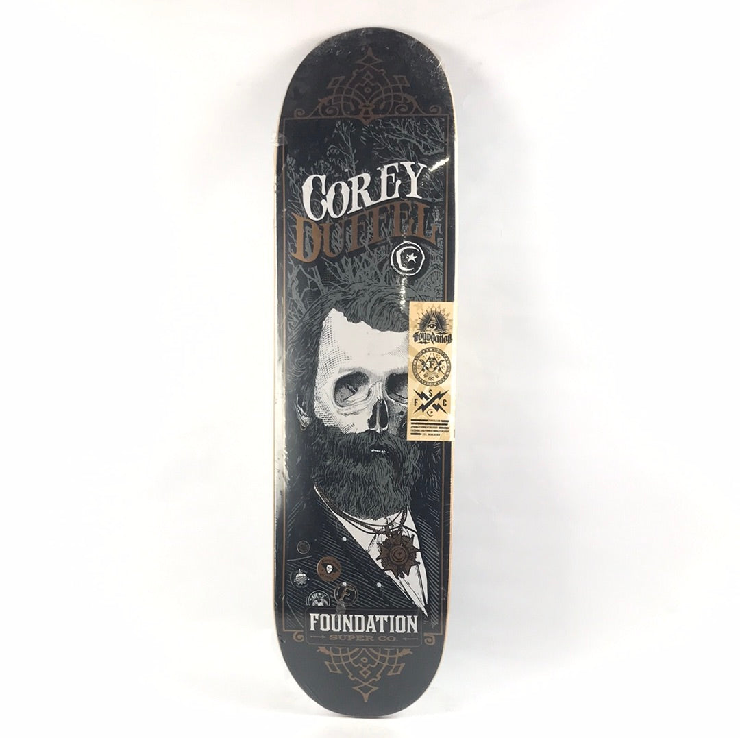 Foundation Corey Duffel Gothic Black 8.5" Skateboard Deck
