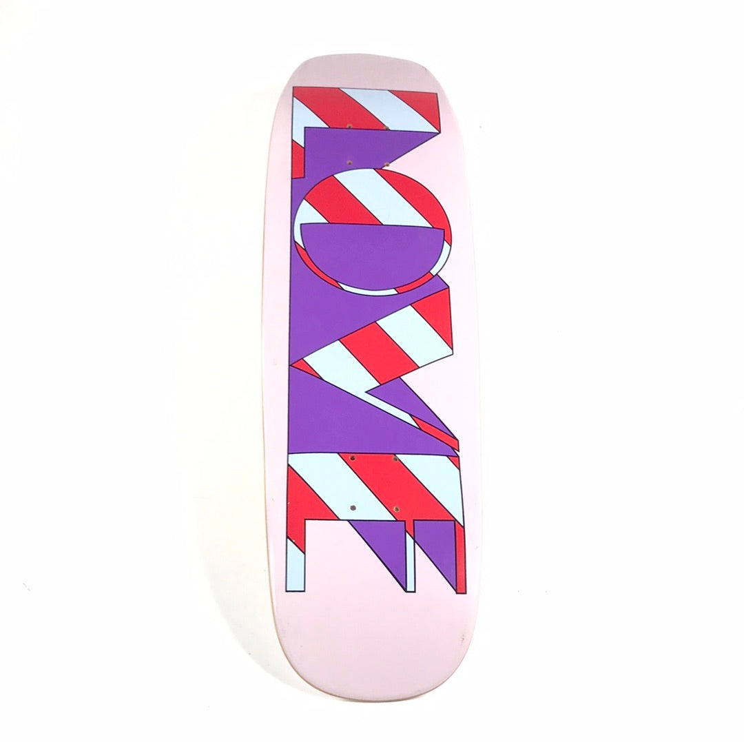 The Beatles Love Signed Purple/Pink/Red/Blue 8.75 Shaped Skateboard Deck