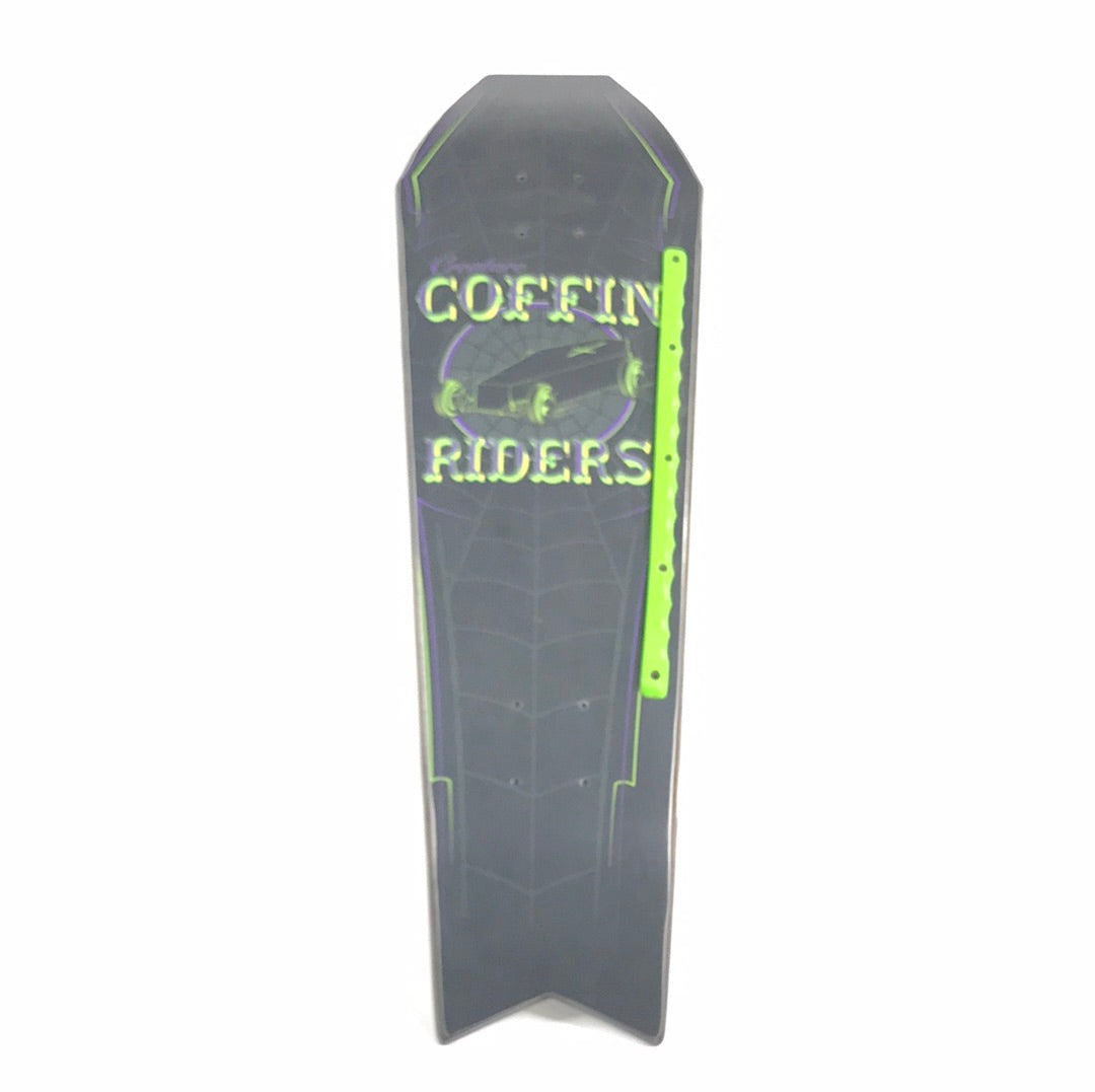 Creature Team Coffin Riders Black 9.0 Shaped Cruiser Deck With Rail