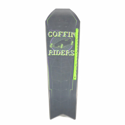 Creature Team Coffin Riders Black 9.0 Shaped Cruiser Deck With Rail