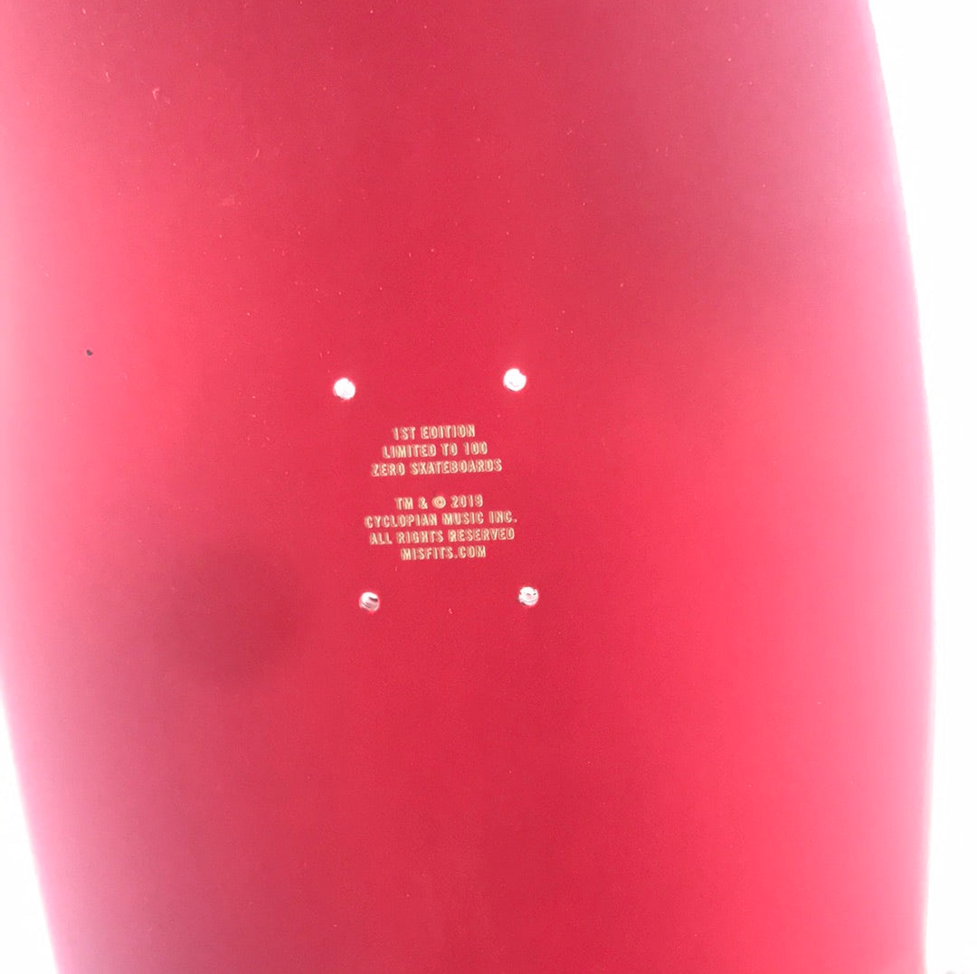 Zero Misfits 1st Edition Out Of 100 Zero Or Die Skull Black/Red 9.5" Skateboard Deck