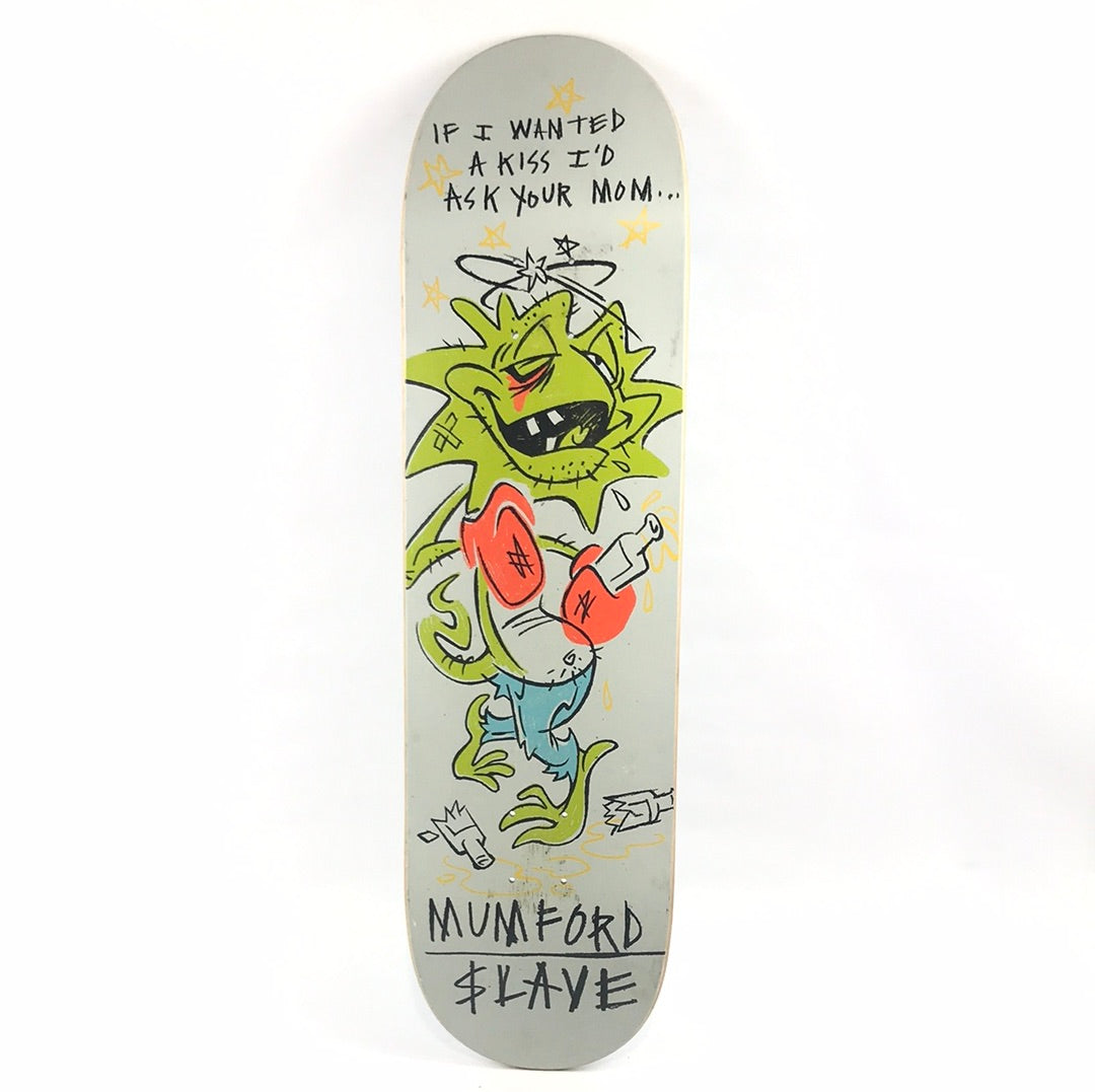 Slave Matt Mumford Mom Kiss Grey 8.6'' Skateboard Deck