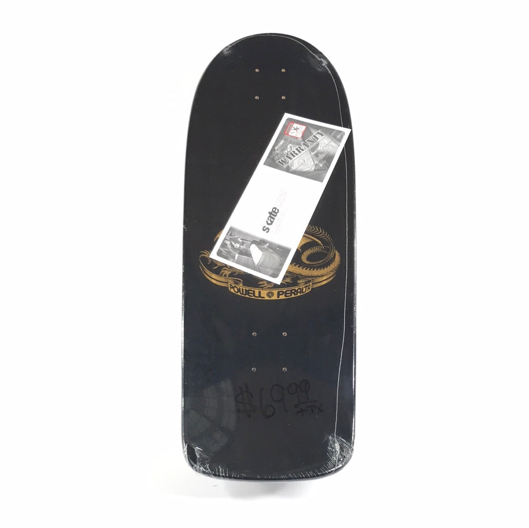 Powell Ray Bones Rodriguez Skull and Sword Blue 10.0 Skateboard Deck