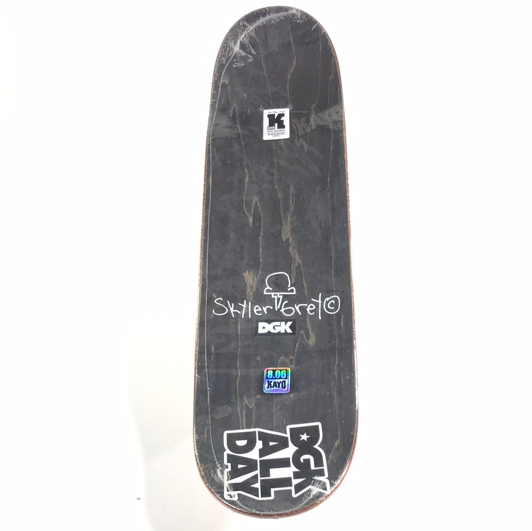 DGK Skylar Grey Drawing Multi Skateboard deck
