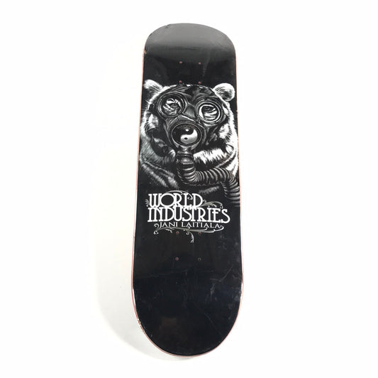 World Industries Jani Laitiala Tiger Gas Mask Black Skateboard Deck