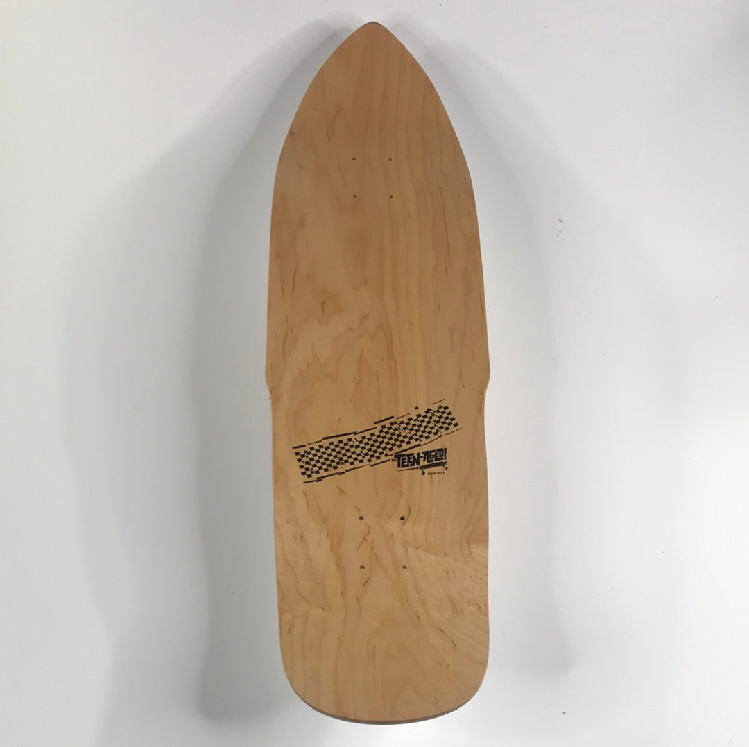 Teen Aged Steve Olson White Skateboard Deck