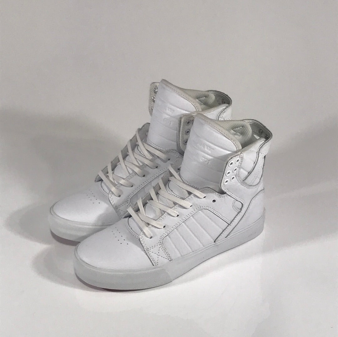 Supra Skytop White/ White Red Shoes Size – western-skate-co
