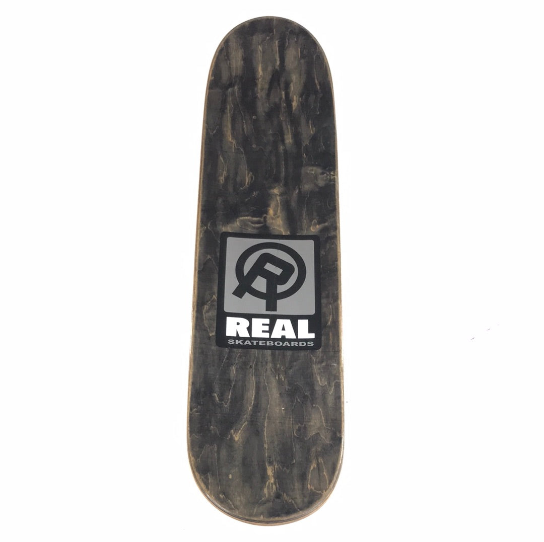 Real x Krooked Mark Gonzales Cartoon Black/Yellow 7.75" Skateboard Deck